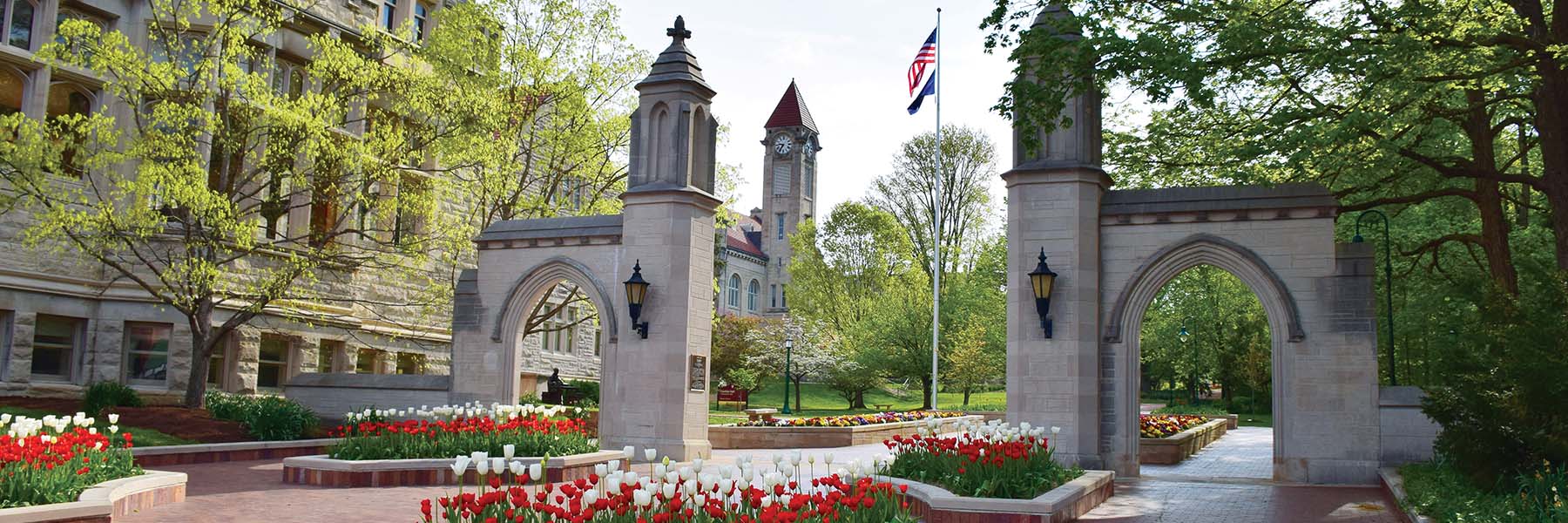 Sample Gates--west side entrance to the Indiana University Bloomington campus.